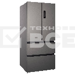 Холодильник Korting KNFF 82535 X нержавеющая сталь трехкамерный 354/186л морозилка снизу, фото2