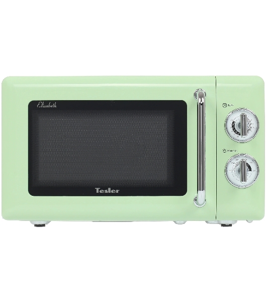 Микроволновая печь Tesler MM-2045 зеленый, 20 л, 700 Вт, переключатели - поворотный механизм