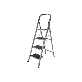 Лестница-стремянка FIT РОС стальная, 4 широкие ступени, Н=129 см, вес 6,25 кг 65383