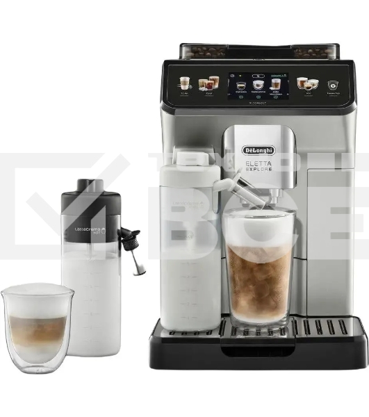Кофемашина автоматическая DeLonghi Eletta Explore ECAM450.65.S серебристый, исп. кофе - зерновой/молотый, 1.8 л, 1450 Вт, 19 Бар.