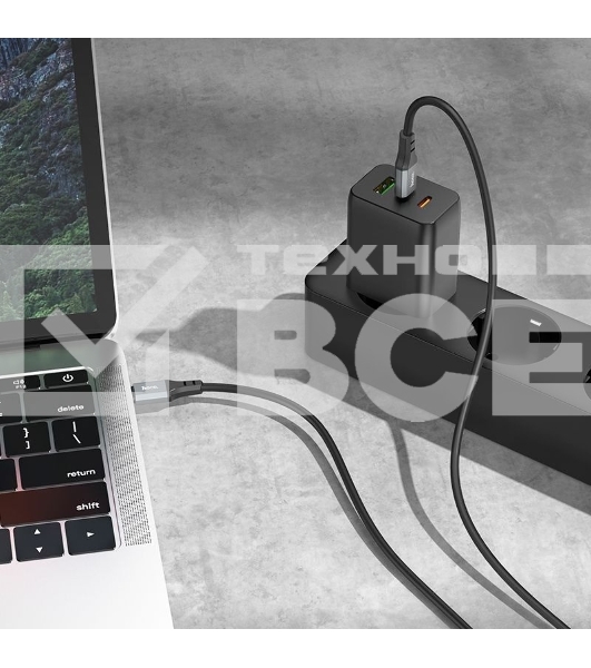 Кабель Hoco X92 Honest TYPE-C TO TYPE-C USB Type-C (m)-USB Type-C (m) 3м черный коробка