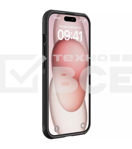 Чехол Super Frosted Shield Pro, черный, (AP IP15)