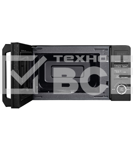 Микроволновая печь BBK 20MWS-723T/B черный, 20 л, 700 Вт, переключатели - тактовый/кнопки