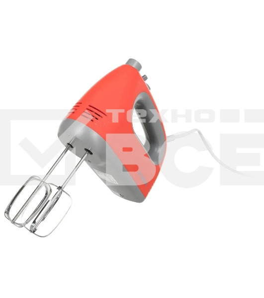 Миксер ручной Hyundai HYM-H4511 500Вт красный/серый