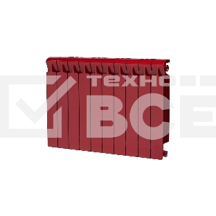 Радиатор биметаллический RIFAR Monolit 500 х 10 секций БОРДО боковое подключение