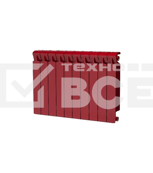 Радиатор биметаллический RIFAR Monolit 500 х 10 секций БОРДО боковое подключение