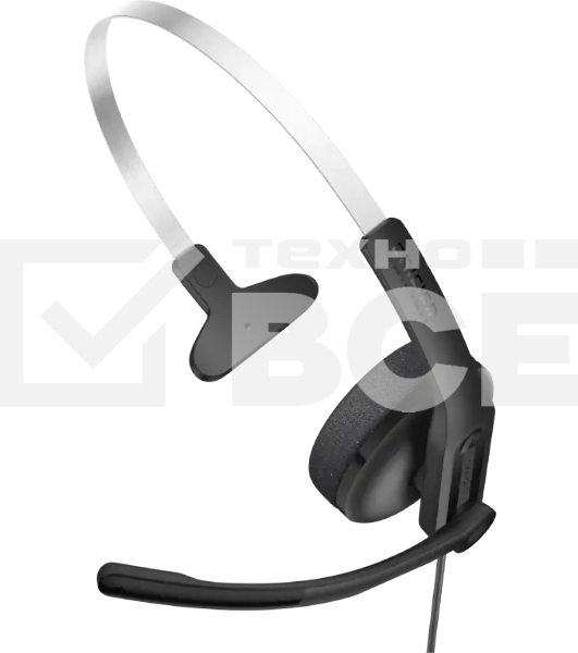 Гарнитура накладные Edifier CC100 1.5м черный проводные оголовье