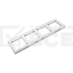 Рамка 4-местная Эпика EKF UP1-FPA-04 алюминий, пластик, фото3