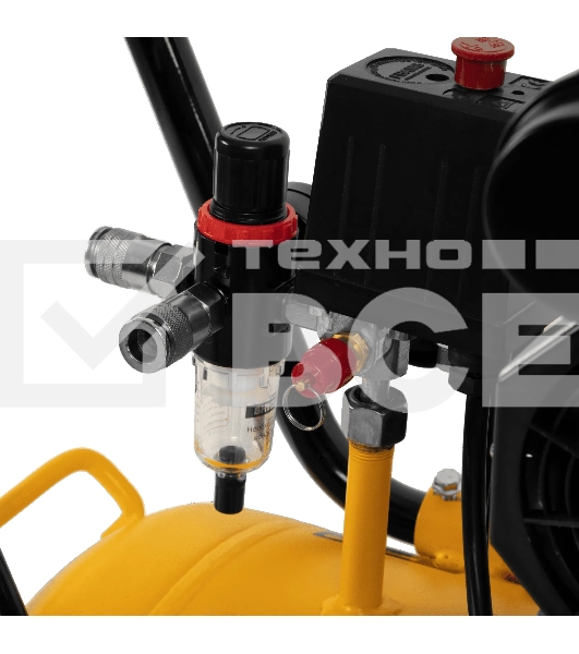 Компрессор безмаслянный малошумный Denzel DLS 1800/100,1800 Вт, 3х600, 100 л, 345 л/мин