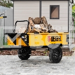 Прицеп для мотоблока Denzel TT-500, оцинк., груз. 500 кг, рег. сцепка, колеса 4.00-10, в упаковке, фото6