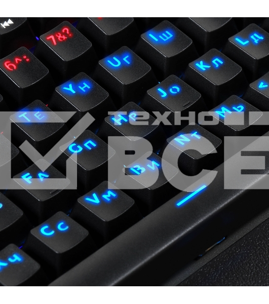 Клавиатура Оклик 935G RAGNAR механическая черный USB Multimedia for gamer LED