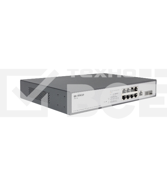 Коммутатор Managed L2 Switch 8x1000Base-T PoE, 2x1000Base-X SFP, PoE Budget 135W, RJ45 Console, 19
