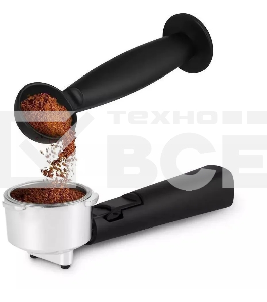 Кофеварка рожковая Kitfort КТ-7224 нержавеющая сталь/черный, исп. кофе - молотый, 1.5 л, 1100 Вт, 15 Бар.