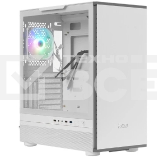 Компьютерный корпус  PCCooler IE200 WH, Tempered Glass Full Tower, белый, TG, SPCC, 1x120mm ARGB E-ATX, ATX, mATX, mITX 180/380/220mm 4x2.5