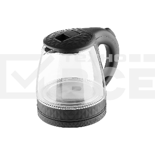 Чайник электрический Homestar HS-1053 1.2л. стекло, пластик, черный