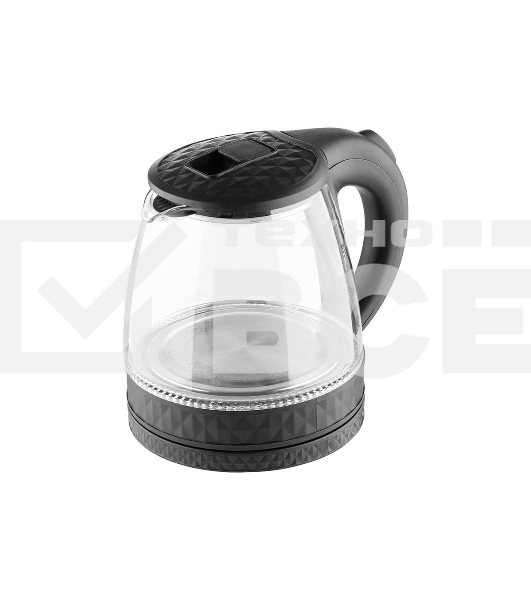 Чайник электрический Homestar HS-1053 1.2л. стекло, пластик, черный
