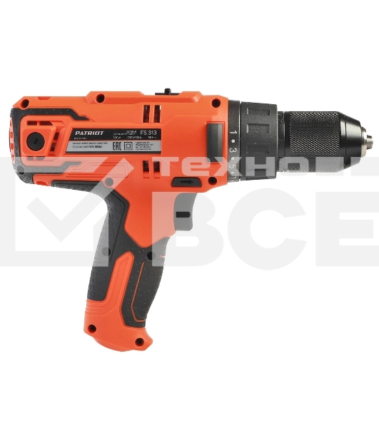 Дрель-шуруповерт Patriot FS 313, Сетевая, 300 Вт