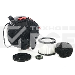 Строительный пылесос INTERSKOL PU-20/1400P серый, 230/1400 Вт, уборка сухая/сбор воды/выдув, пылесборник мешок/контейнер, 20 л, фото3