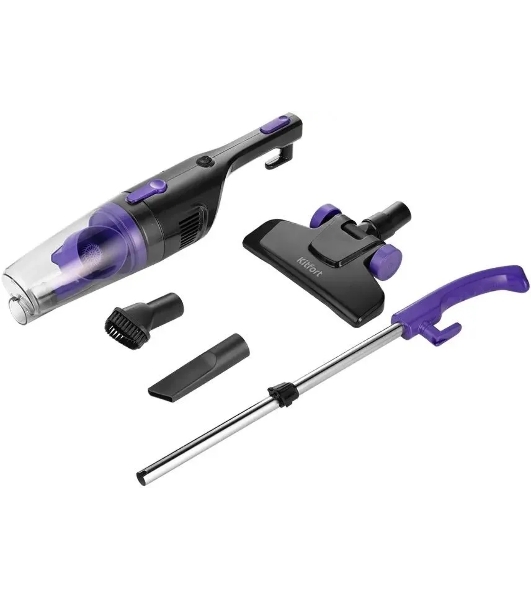 Пылесос ручной Kitfort КТ-5156 600Вт черный/фиолетовый