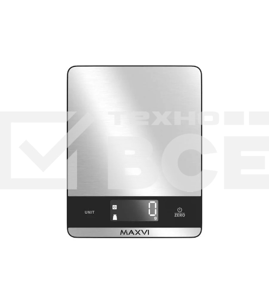 Весы кухонные Maxvi KS121S серебристый