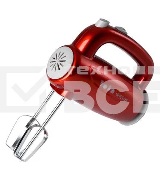 Миксер Energy EN-295R, 5 скоростей, 300 Вт, красный (152486)