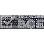 Клавиатура проводная Perfeo PUSH Multimedia, USB, черная, фото 1