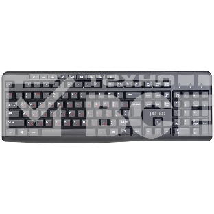 Клавиатура проводная Perfeo PUSH Multimedia, USB, черная