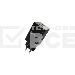 Сетевое зарядное устройство MORE CHOICE (4620202550286) NC69i 2USB 3.0A QC3.0 быстрая зарядка для Lighting 8-pin черный