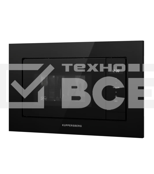 Встраиваемая микроволновая печь Kuppersberg HMW 622 B, ВхШхГ 390х595х315, объем 20 л, мощность 800 Вт, 5 уровней мощности, гриль, 6 автоматических программ, размораживание, сенсорное управление, цвет черный