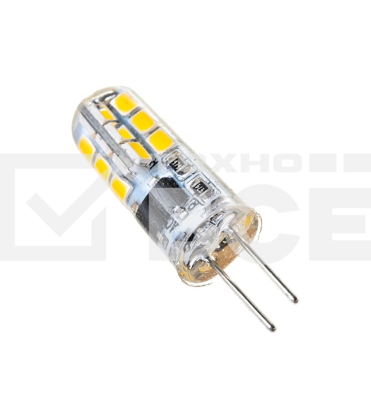 Лампа светодиодная JazzWay PLED-G4 3Вт капсульная 2700К теплый белый G4 200лм 220-230В