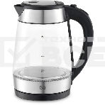 Чайник электрический BQ KT1738G черный/стальной, фото 1