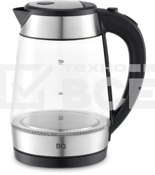 Чайник электрический BQ KT1738G черный/стальной