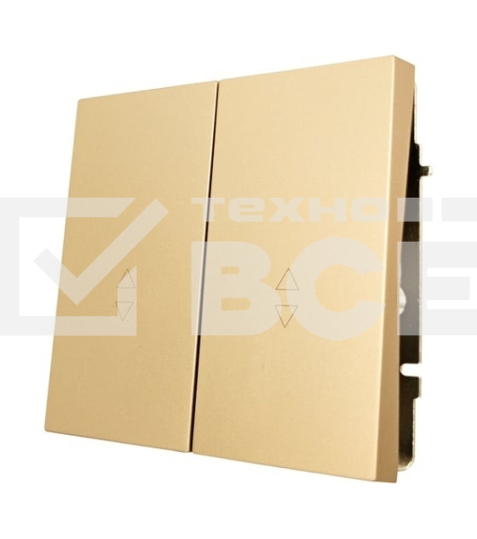 Выключатель проходной 2-кл. СП ZIMA IP20 10А безвинт. зажим зол. LEZARD 704-3688-106QC