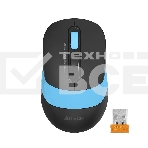 Мышь беспроводная A4Tech Fstyler FG10 черный/синий, 2000 dpi, радиоканал, USB, кнопки - 4, фото 1