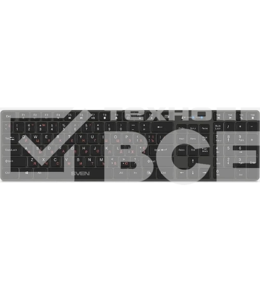 Клавиатура SVEN KB-E5300W беспроводная, радиоканал, чёрный