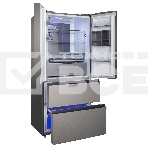 Холодильник Korting KNFF 82535 X нержавеющая сталь трехкамерный 354/186л морозилка снизу, фото3