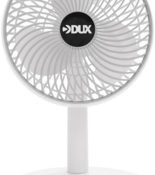 Вентилятор DUX DX-661 белый, настольный, 6 Вт, 4 скорости, 13 см