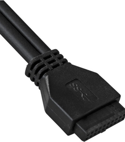 Планка USB на переднюю панель ExeGate U5H-615, 5,25'/2*USB3.0, 19 pin USB 3.2 Gen1