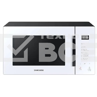 Микроволновая печь Samsung MG23T5018AW/BW белый, 23 л, 800 Вт, переключатели - сенсор