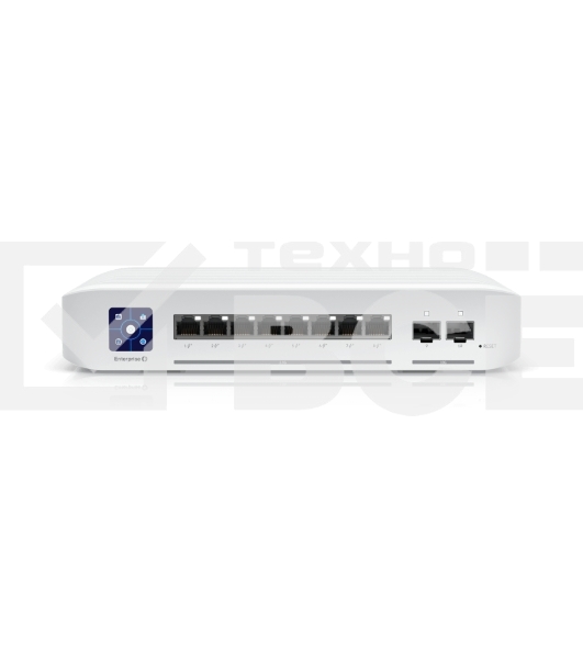 Коммутатор PoE в стойку Ubiquiti UniFi Switch Enterprise 8 PoE [USW-Enterprise-8-PoE] 8х 2.5G RJ45, 2х 10G SFP+, раздача 120 Вт