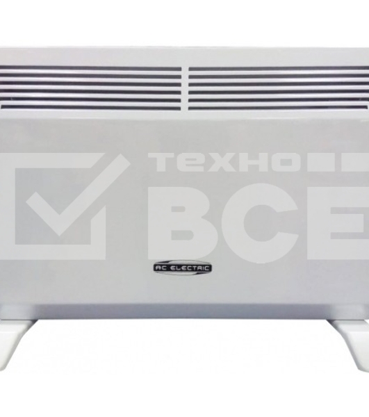 Конвектор AC Electric ACE/CMM-2000 белый, 2000 Вт, 20 м2, термостат