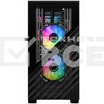 Компьютерный корпус 1STPLAYER DK D7 Black / mATX / 3x120mm LED fans / D7-BK-3F1, фото4