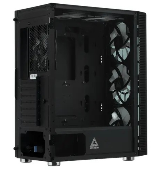 Компьютерный корпус Montech X3 GLASS, без БП, ATX 6x120мм 2xUSB 3.0 1xUSB3.1 audio bott PSU, черный