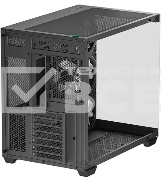 Компьютерный корпус Deepcool CG530 4F черный без БП ATX 2x120мм 2x140мм 2xUSB 2.0 1xUSB 3.0 audio bott PSU