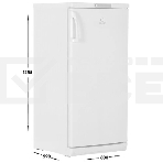 Холодильник Indesit ITD 125 W белый однокамерный 182/28л морозилка сверху, капельная система, фото6