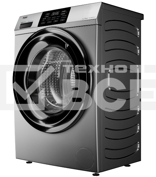 Стиральная машина Haier HW70-BP12919S серебристая, загрузка фронтальная 7кг, 1200 об/мин., класс: A+++