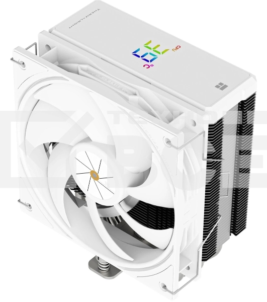 Устройство охлаждения(кулер) Thermalright Assassin X 120 R Digital Soc-AM5/AM4/1200/1700/1851 белый 4-pin 25.6dB Al+Cu LCD Ret (AX120-R-DIGITAL-WH)