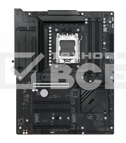 Материнская плата ASUS X870 MAX GAMING WIFI7, AM5, AMD X870, 4xDDR5, 4xSATA, 3xM.2, 1xPCIe 5.0 x16, 2xPCIe 4.0 x16, 1xPCIe x1, 1xHDMI, 2xUSB-C 40Gbps (USB4), 1xUSB-A 10Gbps, 3xUSB-A 5Gbps, 4xUSB-A 2.0, 1x2.5Gb LAN, Wi-Fi 7, Bluetooth 5.4, 3x3.5 мм, 7.1, A