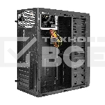 Компьютерный корпус Miditower ExeGate UN-605B-UNS500 (ATX, БП UNS500 с вент. 12см, 2*USB, аудио, блокировка, черный), фото3