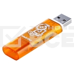 Флешка USB Smartbuy Glossy series Orange (SB64GbGS-Or), 64Gb, USB 2.0, R/W 25/15, оранжевый, фото2